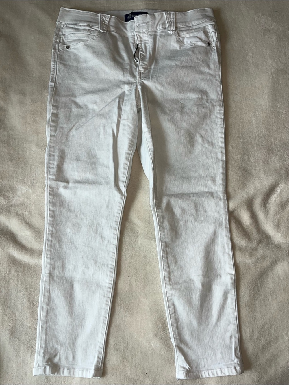 Democracy Ab Solution Skinny Jeans White Size 12 Flattering Stretch
